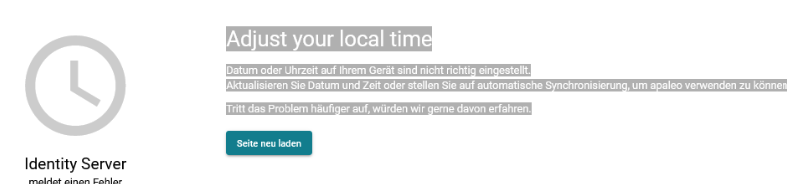 Error message