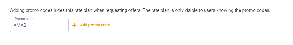Add promo code