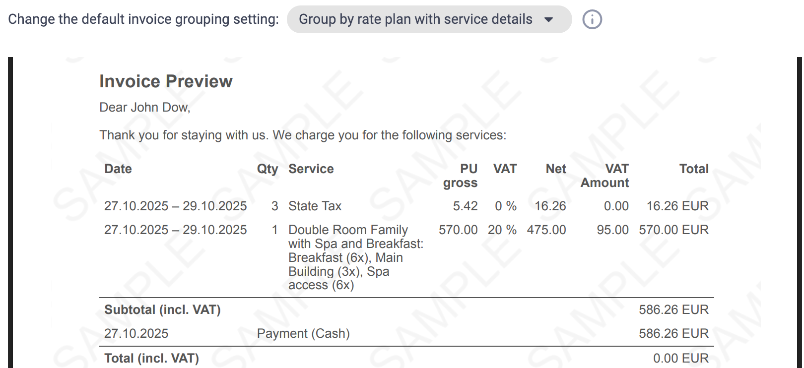After Rate Plan Consolidation (Show Included Services)