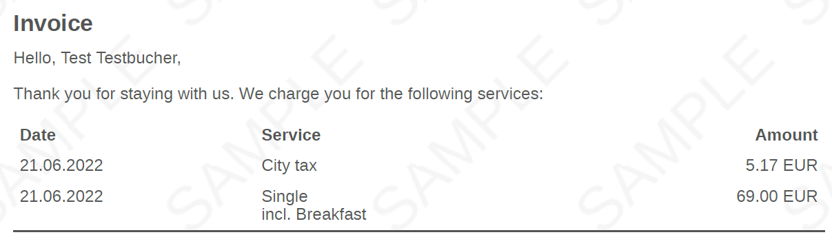 Invoice Example